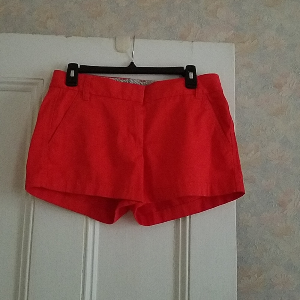 J. Crew Womens Chino Orange Shorts - 4